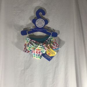 NWT Build-A-Bear Workshop Polka Dot Bikini Swimsuit Teddy Bear Clothes